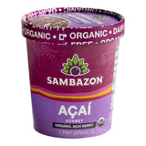Sambazon Organic Acai Sorbet 16 fl. oz. - 8/Case