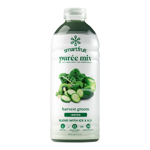 Smartfruit Harvest Greens 100% Fruit Puree Beverage Mix 48 fl. oz. - 6/Case