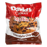 David's Cookies Individually Wrapped Chocolate Chip Muffin 6 oz. - 24/Case