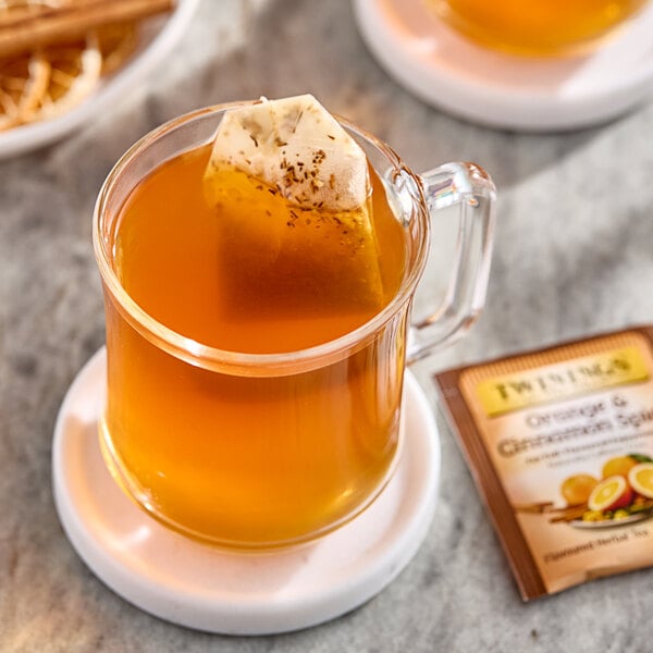 Twinings Orange & Cinnamon Spice Herbal Tea Bags - 20/Box