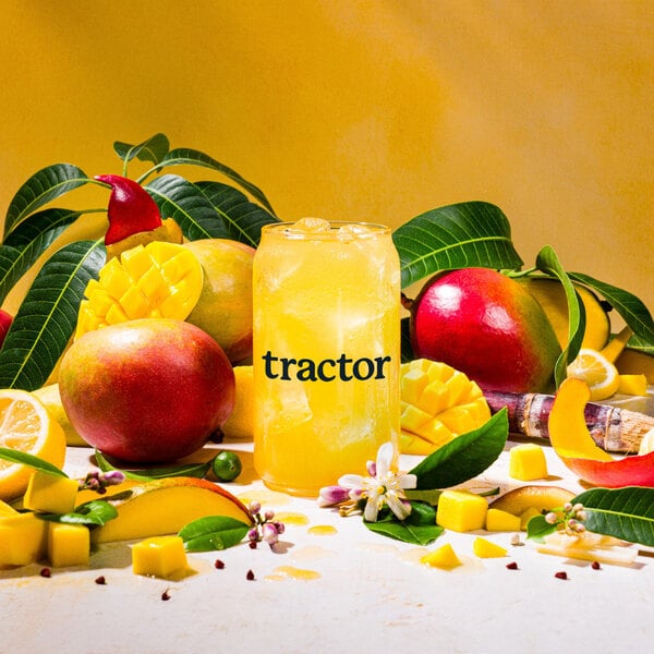 Tractor Beverage Co. Organic Mango Beverage 8.5:1 Concentrate 32 fl. oz. - 12/Case