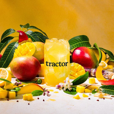 Tractor Beverage Co. Organic Mango Beverage 8.5:1 Concentrate 32 fl. oz. - 12/Case