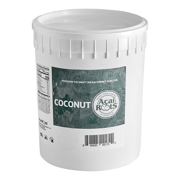 Acai Roots Coconut Cream Sorbet 3 Gallon