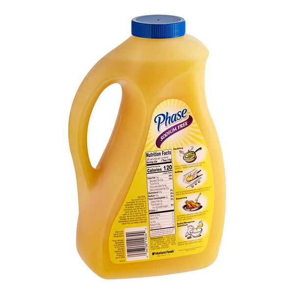 Phase Sodium-Free Butter-Flavored Vegetable Oil 1 Gallon - 3/Case