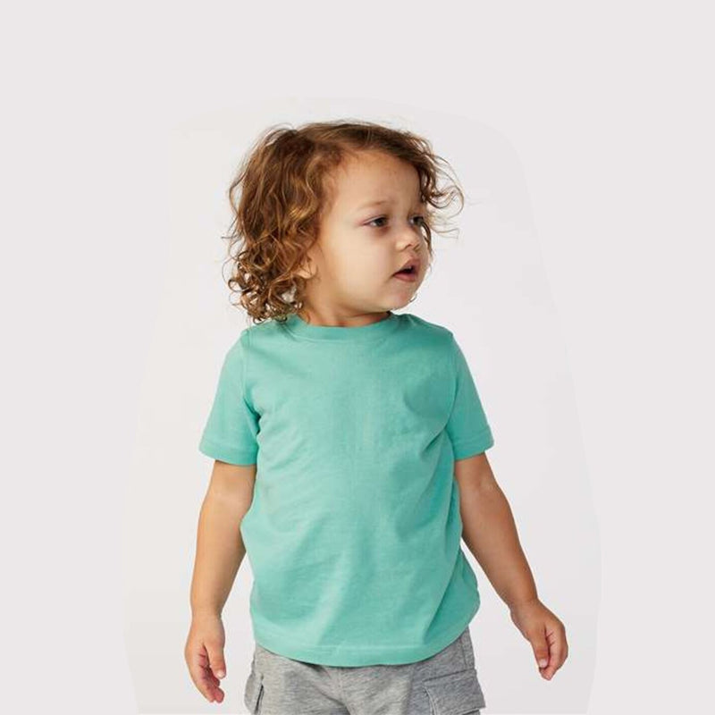 RADYAN® Toddler Fine Jersey Crewneck Short Sleeve Tee