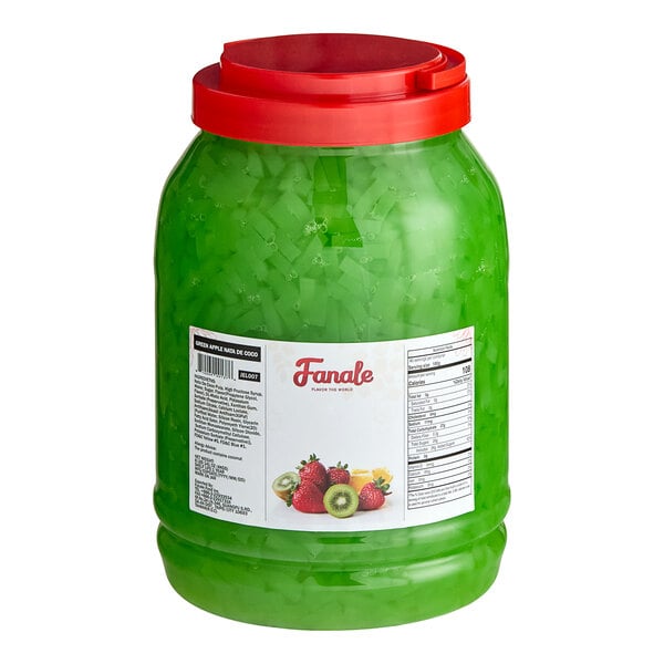 Fanale Green Apple Jelly Topping 8.82 lb. - 4/Case