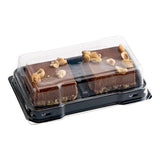 Nats Rawline Plant-Based Vegan Chocolate and Hazelnut Raw Cake Square Duo Pack 4.6 oz. - 12/Case
