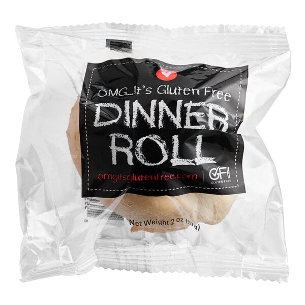 OMG...It's Gluten Free Individually Wrapped Gluten-Free 5-Grain Dinner Rolls 2 oz. - 48/Case