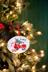 4.7” Dolomite Holiday Truck & Polar Bear Ornament