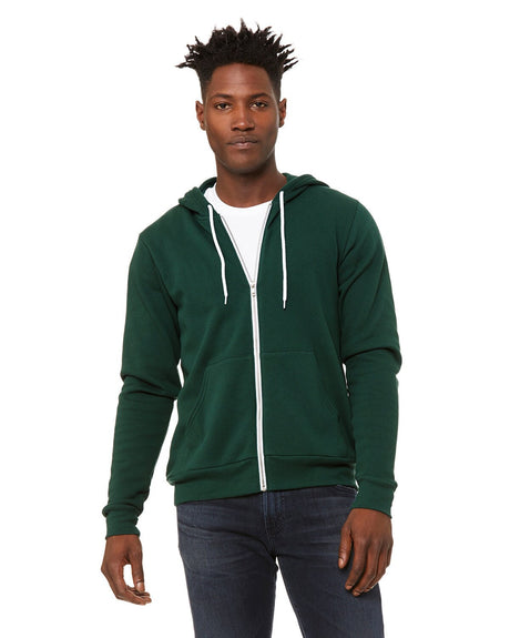 Bella + Canvas® Sponge Fleece Full-Zip Hoodie Sweatshirt
