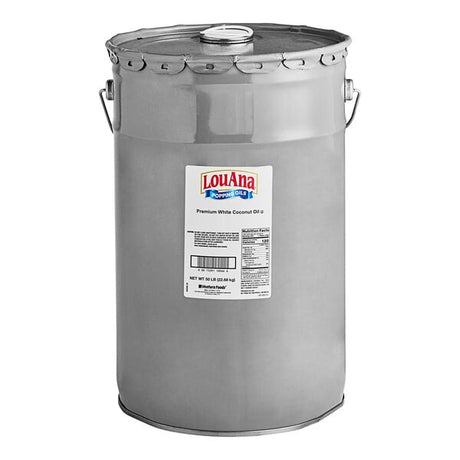 LouAna Premium White Coconut Popping Oil 50 lb. Pail