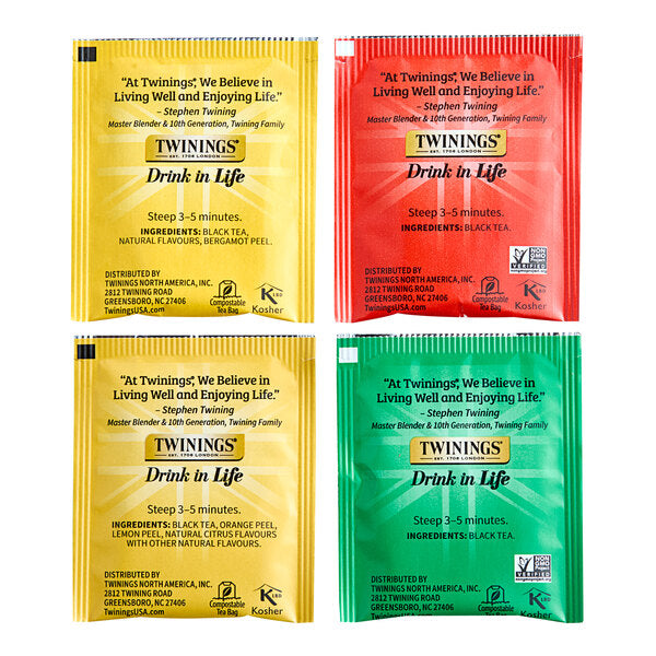Twinings Black Tea Variety Tea Bags - 20/Box