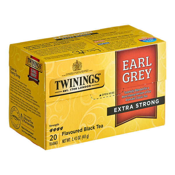 Twinings Earl Grey Extra Strong Tea Bags - 20/Box
