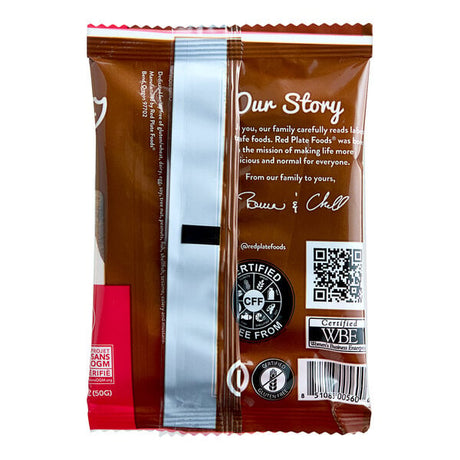 Red Plate Foods Individually Wrapped Vegan Double Chocolate Cookie 1.76 oz. - 12/Case
