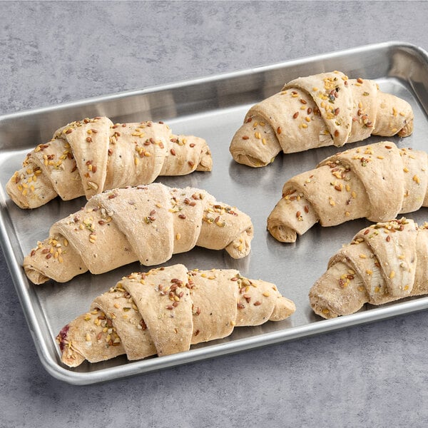 Le Chic Patissier Ready-to-Bake Vegan Blueberry-Filled Spelt Flour Croissant 3.53 oz. - 48/Case
