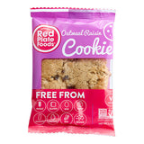 Red Plate Foods Individually Wrapped Vegan Oatmeal Raisin Cookie 1.76 oz. - 12/Case