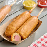Foster Farms Individually Wrapped Reduced-Sodium Chicken Whole Grain Corn Dog 4 oz. - 96/Case