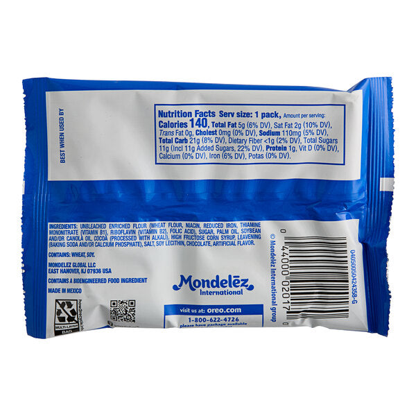 Nabisco Oreo Mini Cookies 1 oz. Snack Pack - 40/Case