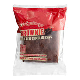 Otis Spunkmeyer Individually Wrapped Chocolate Chip Brownie 3 oz. - 48/Case