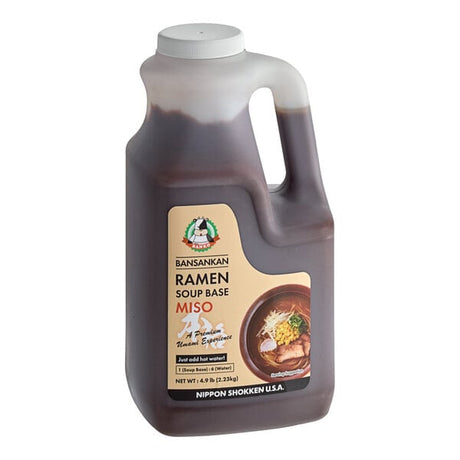 Nippon Shokken Bansankan Miso Ramen Soup Base 4.9 lb. - 6/Case