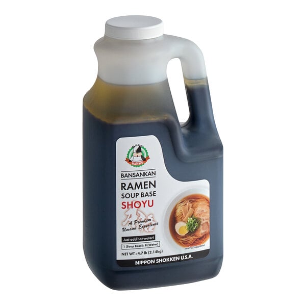 Nippon Shokken Bansankan Shoyu Ramen Soup Base 4.7 lb. - 6/Case