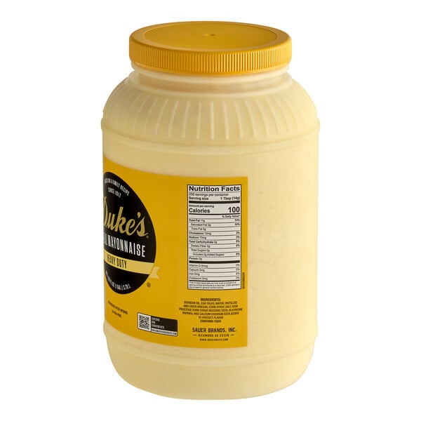 Duke's 1 Gallon Heavy Duty Mayonnaise - 4/Case