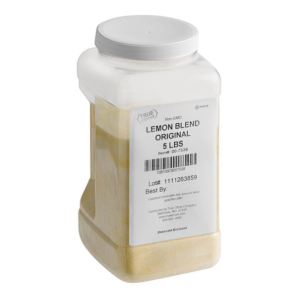 True Lemon® Crystallized Lemon Powder 5 lb. - 2/Case