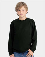 Next Level® Youth Cotton Long Sleeve Crewneck T-Shirt