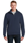 Jerzees® NuBlend 1/4-Zip Cadet Long Sleeve Collar Sweatshirt