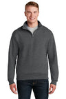 Jerzees® NuBlend 1/4-Zip Cadet Long Sleeve Collar Sweatshirt