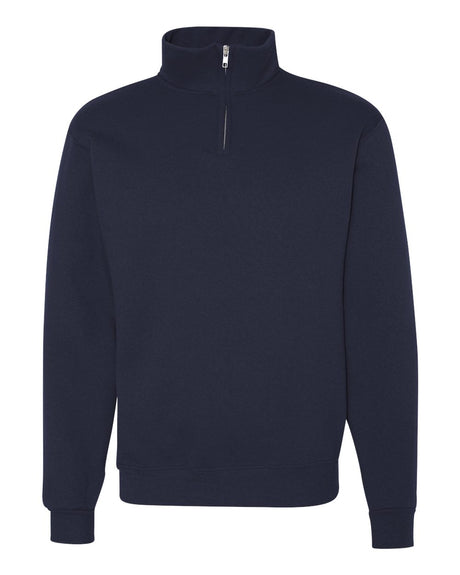 JERZEES® Nublend Cadet Collar Quarter-Zip Long Sleeve Sweatshirt