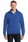 Jerzees® NuBlend 1/4-Zip Cadet Long Sleeve Collar Sweatshirt