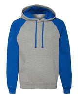 JERZEES® Nublend Colorblocked Raglan Hooded Sweatshirt
