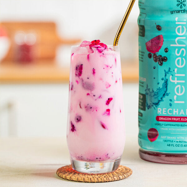 Smartfruit Recharge Dragon Fruit and Elderberry Refresher Beverage 1:1 Concentrate 48 fl. oz.