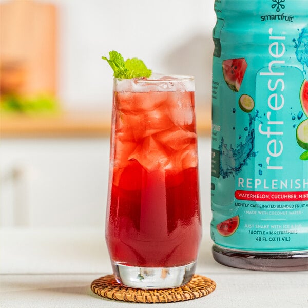 Smartfruit Replenish Watermelon / Cucumber / Mint Refresher Beverage 1:1 Concentrate 48 fl. oz.