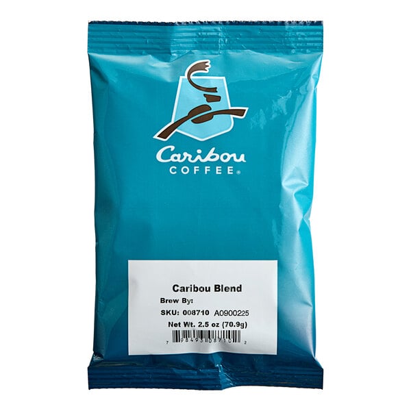 Caribou Coffee 2.5 oz. Caribou Blend Coffee Packet - 18/Case