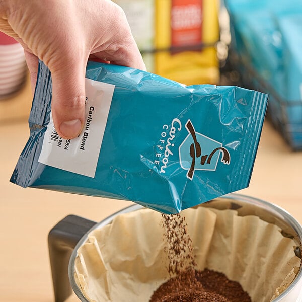 Caribou Coffee 2.5 oz. Caribou Blend Coffee Packet - 18/Case