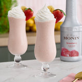 Monin Strawberry Fruit Puree 1 Liter - 4/Case
