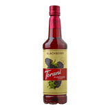 Torani Puremade Blackberry Flavoring Syrup 750 mL Plastic Bottle - 4/Case