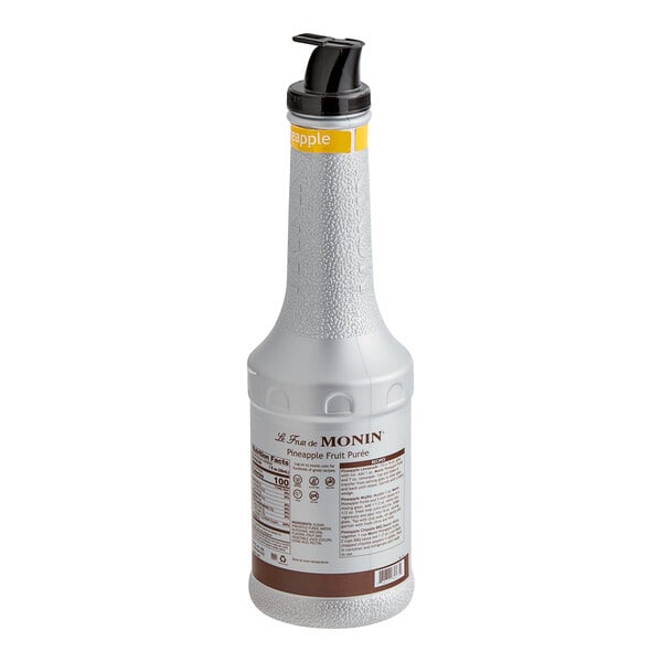 Monin Pineapple Fruit Puree 1 Liter - 4/Case
