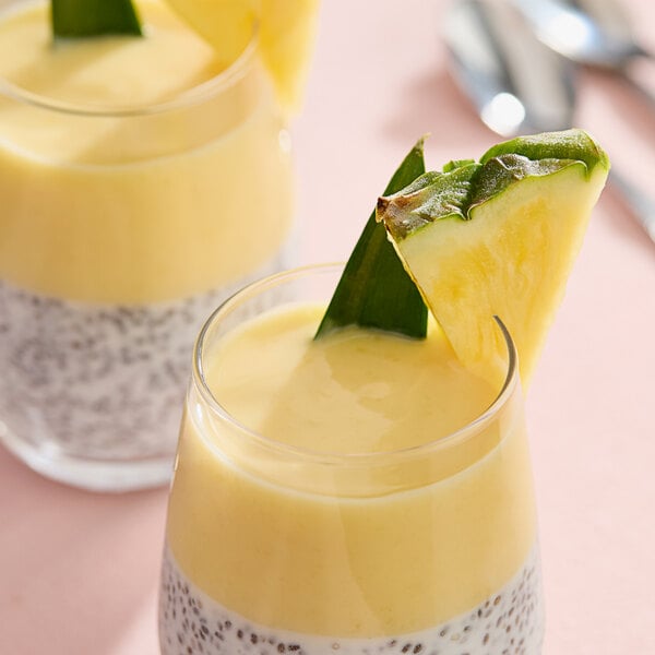 Monin Pineapple Fruit Puree 1 Liter - 4/Case
