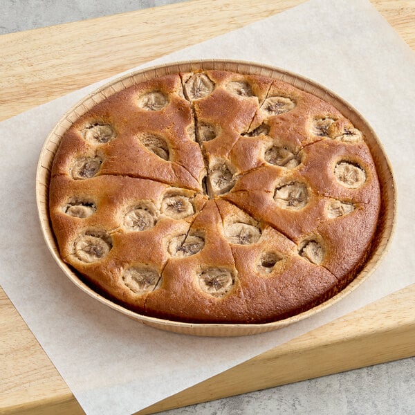 Le Chic Patissier 10-Slice Pre-Cut Plant-Based Vegan Whole Wheat Banana Bread Cake 30.68 oz. - 4/Case