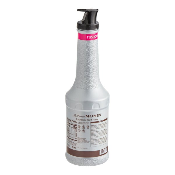 Monin Raspberry Fruit Puree 1 Liter - 4/Case