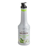 Monin Granny Smith Apple Fruit Puree 1 Liter - 4/Case