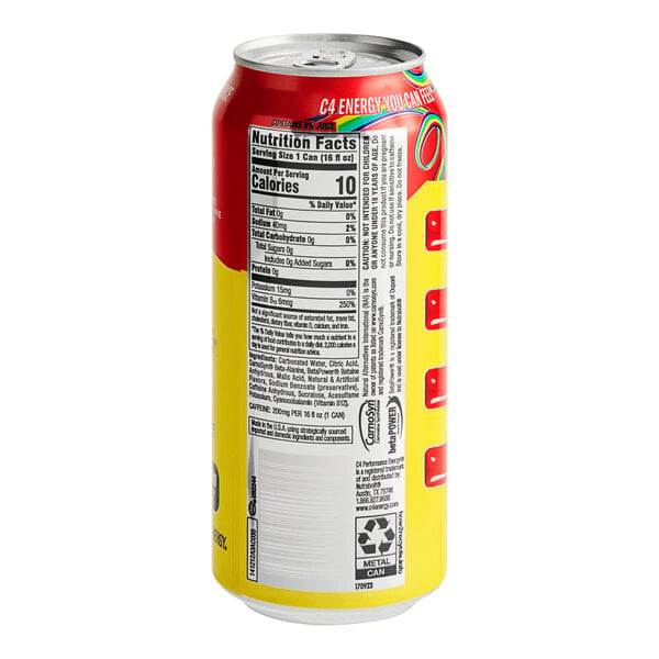 C4 Energy Cosmic Rainbow Energy Drink 16 fl. oz. Can - 12/Case