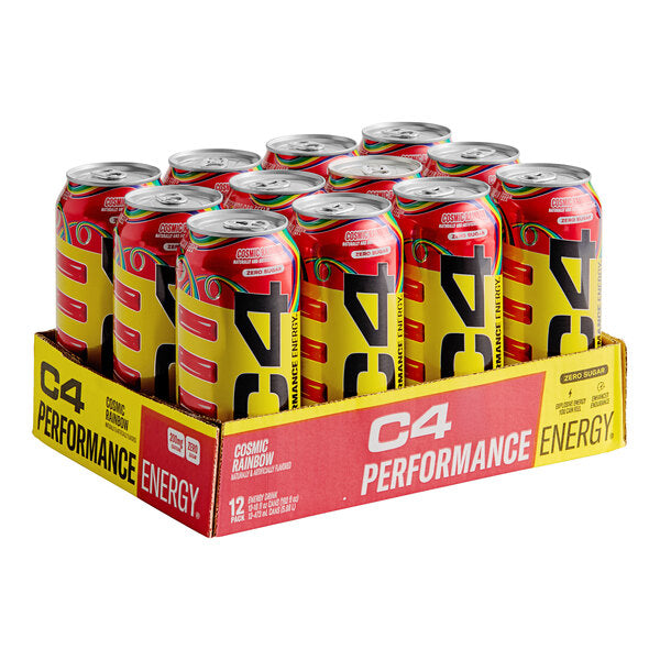C4 Energy Cosmic Rainbow Energy Drink 16 fl. oz. Can - 12/Case