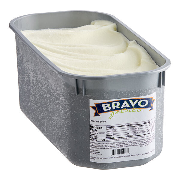 Bravo Gelato Limoncello Sorbet Tub 5 Liter