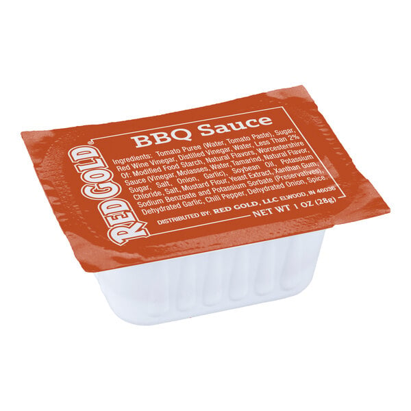 Red Gold Barbecue Sauce Cup 1 oz. - 250/Case