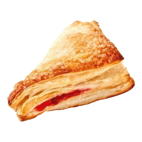 Pillsbury Ready-to-Bake Sugared Cherry Turnover Dough 3.7 oz. - 60/Case