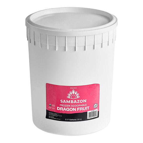 Sambazon Organic Dragon Fruit Pitaya Sorbet 3 Gallon